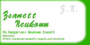 zsanett neukomm business card